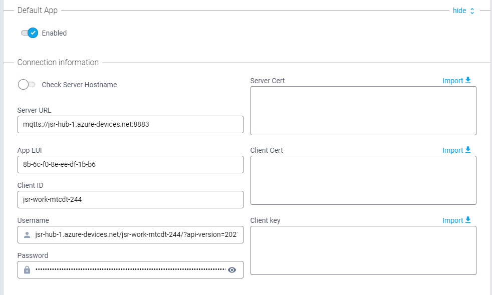 mPower Default App Settings